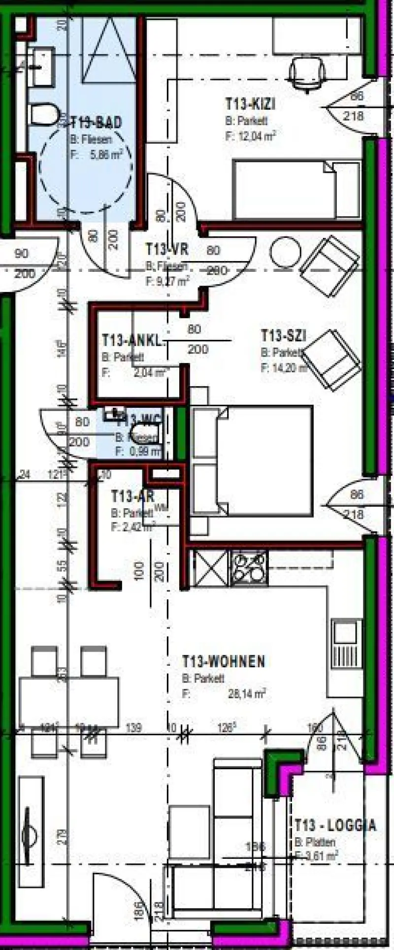 Neubau Top 13: Exklusive Wohnung in Salzburg in ruhiger Lage — Bild 2